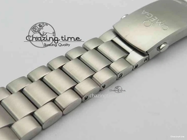 0320 Sophisticated Planet Ocean Master Chronometer Chrono SS OM 1:1 Best Edition Orange On SS Bracelet A 8156